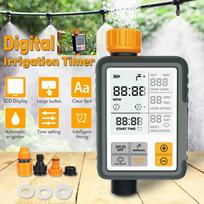 LCD elektroniniai drėkinimo valdikliai Vandens laikmatis Sodo automatinis laistymo laikmatis Namų skaitmeninė išmanioji laistymo sistema orange