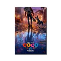Disney Movie Coco HD Picture One Piece Poster Printing Canvas Painting for Living Room Bedroom Home Decoration Gifts No Frame 21*30cm brown