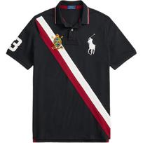 Polo Ralph Lauren Big Pony trumpomis rankovėmis medvilniniai polo marškinėliai Classic Edition Vyriški viršutiniai drabužiai 710981763-003 XL red