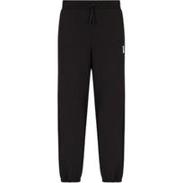 Emporio Armani EA7 SS25 Vienspalviai megzti sportiniai kelnės su raišteliu ir rankogaliais Unisex Sportinės kelnės Juodos 7X000045-AF12116-UC001 XL black