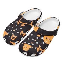 Allover Printed EVA Clogs for Women Men Breathable Lightweight Slip On Casual Footwear Soft Summer Sandals Daily Walking 36 balta