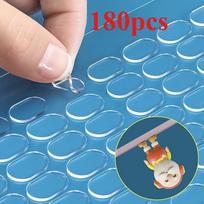 180/300pcs Double Sided Adhesive Transparent Dot Nano Seamless Blind Box Figurine Handicraft Acrylic Double-sided Adhesive Tape blue