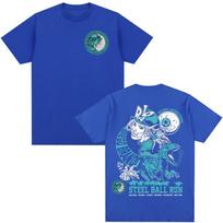 Anime Jojo Bizarre Adventure Tshirt Steel Ball Run Diego Brando Unisexga Graphic Tshirts Unisex Unisex Cotton Casual Oversized Tshirt 4XL blue