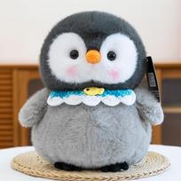 Cute Tudou Penguin Plush Toy Aquarium Souvenir Children's Lobster Doll Office Ornament 23cm【0.22kg】 gray