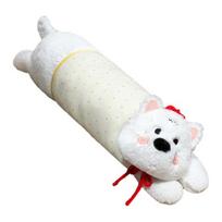 Long Dog Pillow Puppy Leg Pillow Fluffy Stuffed Animal Cute Back Support Cushion Cuddly Plush C white