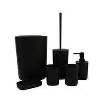 Permanent Plastic Bathroom Planner 6 Part Set Hygienic Toothbrush Owner Trash Container For Home Bathroom Deck juoda