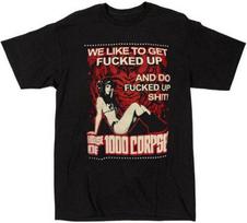 House Of 1000 Corpses Horror Movie T-Shirt Black Unisex Vintage Unisex T-Shirt XXL brown