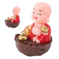 Happy Buddha Statue with Music USB Charging   Volume Cartoon   Laughing Buddha Figurine beige