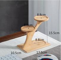 Mini Plant Stands for Window Sill & Desk, Small Indoor Decorative Shelves - Lightweight Space-Saving 3 Tier Home Office Decor beige