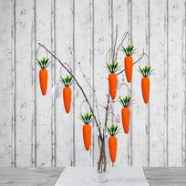 10x Carrots Pendant Decorations Garland Banner Crafts Artificial Simulation Vegetables DIY Carrot gray