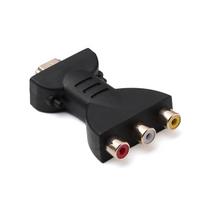 Paauksuotas HDMI suderinamas į 3 RGB/RCA vaizdo ir garso adapteris Skaitmeninio signalo AV komponentų keitiklis