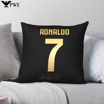 Cr7 Cristiano Ronaldo Pillowcase Polyester Linen Velvet Printed Zip Decor Pillow Case Sofa Seater Cushion Cover 30X30CM gray