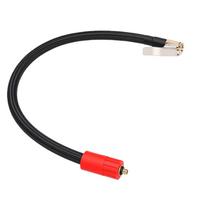 Padangų pripūtimo prailginimo žarna 40 cm M6 greito prijungimo spaustukas ant oro antgalio žarna automobiliui, motociklui, dviračiui black