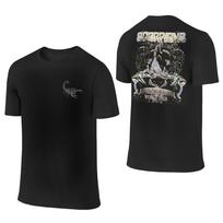 Men Women T-Shirts Scorpions 60 Years of Rock Cotton Tee Short Sleeve Music Band T Shirts Round Collar Tops 2-sided Plus Size 3XL gray