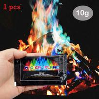 Maginiai Ugnies Spalvos Liepsnos Milteliai Su Vario Metalu Ugnies Vakarėliui Paplūdimio Laužui Pramogai Suaugusiems Ir Vaikams 10g white