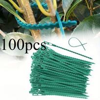 100 vnt. Žalias žuvies kaulo tipo raištis, Sodo laipiojančio augalo tvirtinimo sagtis, Sodininkystės reikmenys Rišimo viela Rišimo dirželis 100pcs žalia