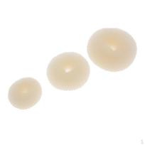 3 Blonde Donut Women Hair Ring Bun Former Maker Tools smėlis