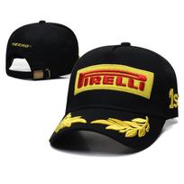 For Ferrari F430 Stradale 458 488 599 612 FF F12 Ferrari F1 Racing Fleet Hat Embroidery Baseball Hats Outdoor Sports Cycling Cap yellow