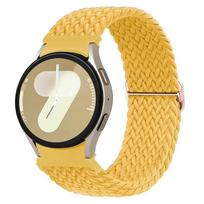 Dirželis Samsung Galaxy Watch 7 FE 5 Pro 4 6 classic 44mm 40mm Be tarpų Pintas riešo sportinis apyrankė correa Galaxy Watch 7 Dirželiai Galaxy Watch FE 40mm geltona