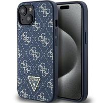 Etui do iPhone 15 Plus Guess Hardcase Triangle Logo Niebieskie