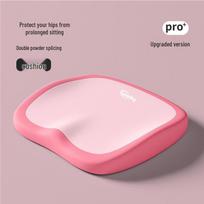 Memory Foam Seat Cushion: Ergonomic Chair Pad for Lumbar Support & Comfort, Anti-Slip Design for Office & Car 40*37*5.6 white