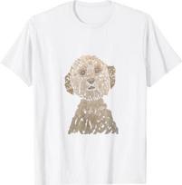 Lagotto Romagnolo Watercolor Italian Water Dog Tshirt L white