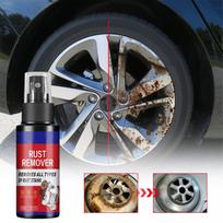 Car Rust Remover Metal Car Detailing Spray Rust Dissolver Multipurpose Heavy Duty Iron Stain Cleaner for Alloy Chains Equipment 50 Ml gray