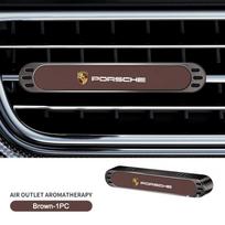 Automobilio oro išleidimo angos aromaterapijos klipsas Kieti kvepalų difuzoriai Oro gaiviklis Porsche Macan Panamera Cayenne Boxster Cayman 911 918 brown