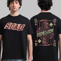 System of A Down (SOAD) Double Sided Tour Music Festival Tshirt 2026 Summer Unisex Unisex Cotton Oversized Tshirt StreetwearY2K S brown