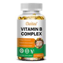 Vegan Vitamin B Complex 120 Capsules High Strength B12 B6 B1 B2 B3 Non GMO 120 Capsules