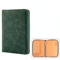 A5 A6 Loose Leaf Zipper Binder With Iner Refill, Photo Card Collection Book Postcard Organizer Diary Notebook School Stationery (as the picture,A6) black
