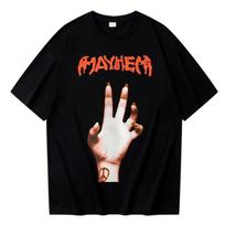 2025 Lady Gaga Mayhem Album T Shirt Y2K Vintage Men Women T Shirts Hipster Oversized Cotton T-s XS white