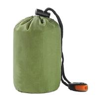 Watertight Emergency Sleeps Bag, Light Weight Survival Bivvy Bag Emergency Rescuing Blanket for Hiking Hunting Camping 1 armijos žalia spalva