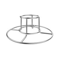 Stainless Steel Chicken Rack for Grill Oven Beer Can Chicken Holder Stand Food Grade Vertical Roaster for Outdoor Indoor Round gray