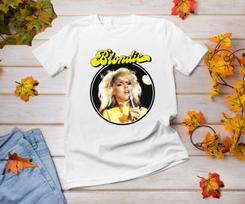 Rare Blondie Singer Hip hop rap Gift Men Women Shirt All size White T-Shirt A68 L white