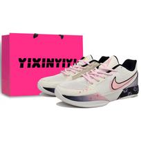Nike Ja Morant 2 Abrasion Resistant Slip Resistant Low top Basketball Shoes Unisex Warm Cloud Pink FD7327-100(Team400-) 40.5 white