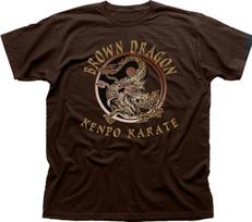 Kenpo Karate Brown Dragon martial arts white cotton t-shirt OZ0967 S įvairiaspalvis