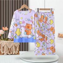 Children's Pyjamas Capybara Set Kids Sleepers Boys Girls Cartoon Boutique Long Sleeve Sleepwear 3 4 5 6 7 8 9 10 11 12 Yrs 8 gray