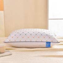 Hotel Neck Support Sleep Aid Pillow - Available In Singles or Pairs, Non-Collapsing Core for Home or Dormitory. 1pc white