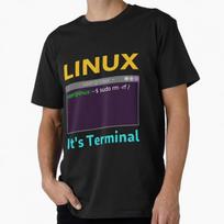 Linux It's Terminal Sudo rm -rf funny Gift t shirt forSoftware Engineer Developer humor Large s XL black