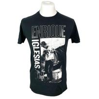 Enrique Iglesias Marškinėliai Juodi Vidutinio Dydžio Pop Grupė Solo Žvaigždė Grupės Marškinėlis Grafinis Y2k Unisex Marškinėlis S black