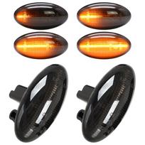 Fiat Scudo Opel Combo Vivaro C Zafira C Toyota Aygo Proace Side Indicator LED Smoked Dynamic 2 pcs. Set juoda
