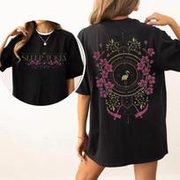 Sleep Tonke Even In Arcadia Crest Double‑Sided Graphic T‑shirt Unisex Cotton Oversized Y2K Harajuku Punk Streetwear Casual Short Sleeve Tee Tops 4XL balta