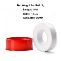 5PCS PTFE Plumbing Thread Seal Tape Oil-Free Leakproof Sewer Plug Water Pipe Faucet Repair Tool Adhesives Sealants 5g 15m-2PCS white