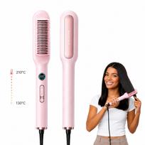 Wavytalk Sleek Sweep plaukų tiesinimo šepetys, rožinis