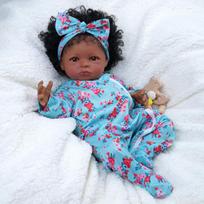 Rebirth Doll Realistic Newborn Baby Girl Lifelike Reborn Doll Sweet Gift For Children Collectible Baby Doll Safe For Kids mėlyna