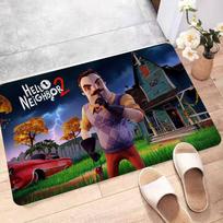 Strategy Game Hello Neighbor Hallway Carpet Non-Slip Laundry Room Mat Laundry Decor Balcony Child Living Room Toilet Rug 40x60 cm black