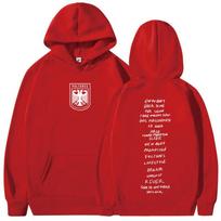 Rapper Kanye West Vultures Album Hoodies Men Clothing Fashion Hip Hop Sweatshirts New Design Trend Loose Pullovers Streetwear 2XL black