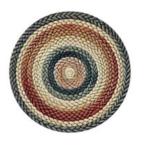 Stalo padėkliukas Storas apvalus dizainas Bohemiško stiliaus padėkliukas Šilumos izoliacija Atsparus aliejui Stalo kilimėlis Sutvirtinta siūlė Padėkliukas Valgomojo dekoras 38cm beige