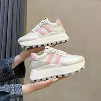Sneakers Women's Sports Shoes Casual Lightweight Thick Soled Dad Shoes Thick Soled Shoes Platform Sneakers Women 35 rožinė